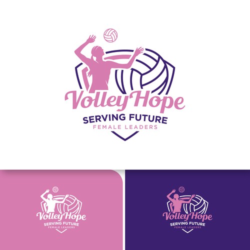 Design a vibrant woman empowering logo that portrays inclusivity and opportunity to play volleyball! Design by rzaltf