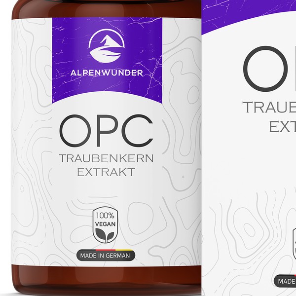 Design by Mizazney titled "OPC grape seed extract label"