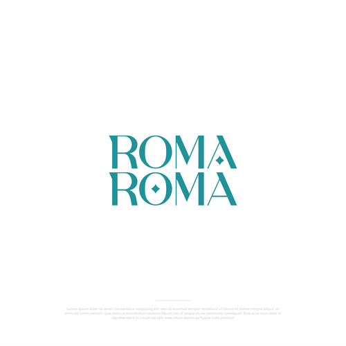 Roma Roma Logo Desing Diseño de adwar std.