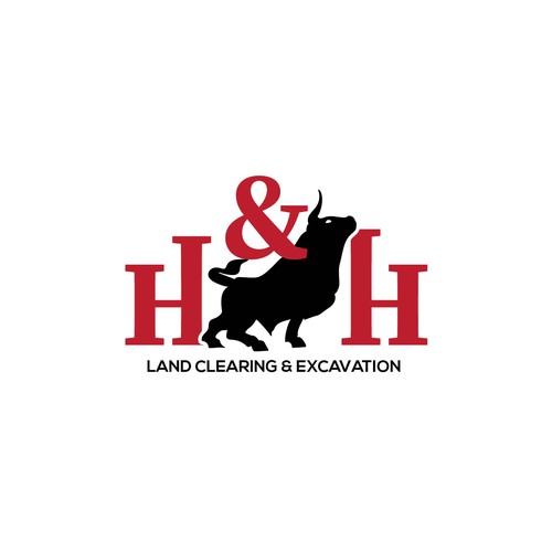 LOGO AND LETTER HEAD FOR H&H LAND CLEARING AND EXEXCAVATION Design by TT Global Studios™