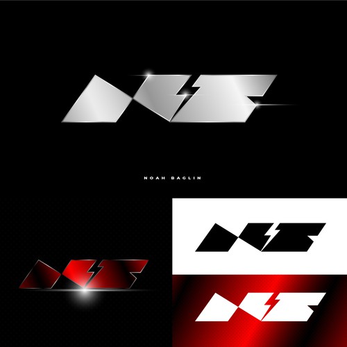 Name Initials - NB - Racing Driver Design by Locomouse_es