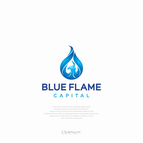 We need a Blue Flame Logo worthy of classic car hood status...but not...really. Design by CSArtwork