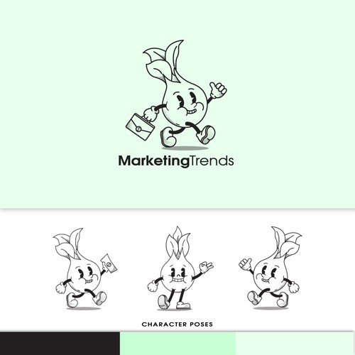 Illustrated Character Logo for Newsletter Design by WinterIsHere