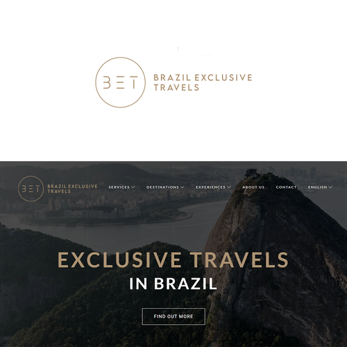 Looking for minimalist logo for a luxury travel agency in Brazil Design by mdsgrafix