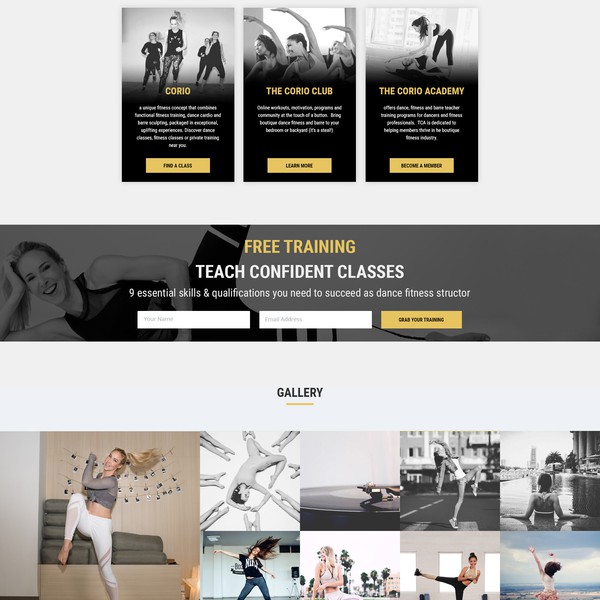 Design by Mahmoud Saqqa titled "landing page"