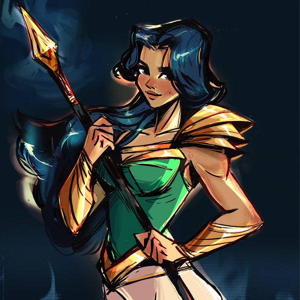Design by FITOOOZ titled "Athena Character concept "