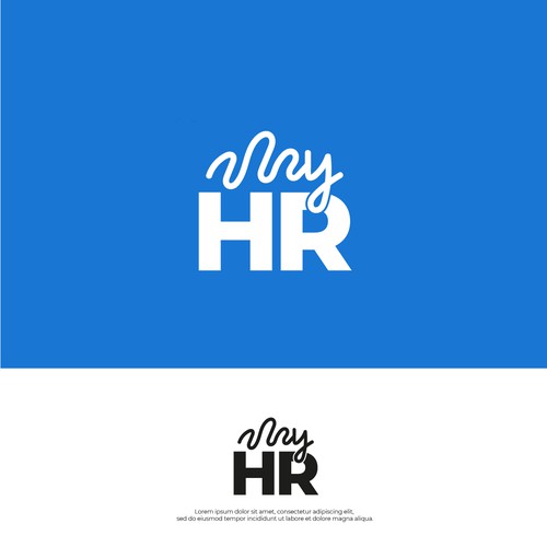 Create an awesome logo for myHR, the #1 HR Software in Luxembourg ! Design by M.I.Thomson