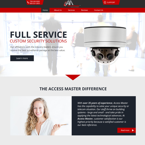 Landing Page - Access Master Design by STREN(UA)