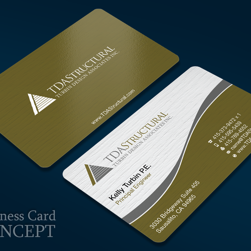 modern professional business card for a structural