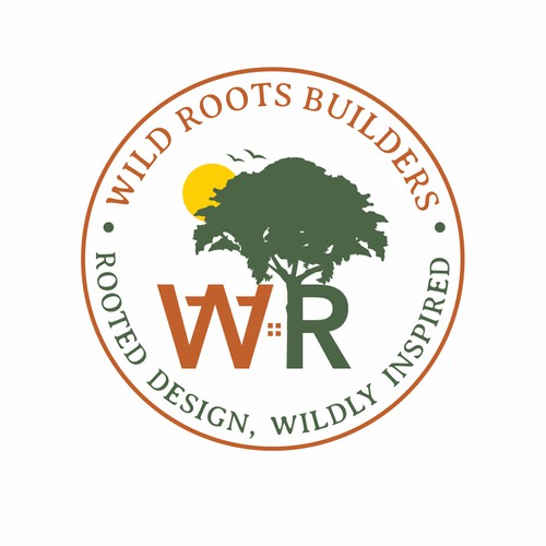 Logo for Wild Roots Builders – Eco-Friendly, Whimsical Outdoor Spaces Design by websmartusa