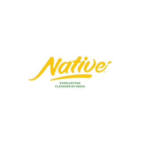 Logo for Food and beverage company focused on selling indigenous food products from all over India Design by Bouyghajden