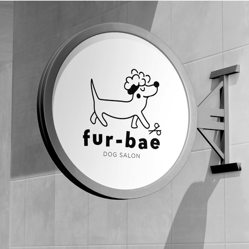 Design a logo/branding for Fur-Bae (slogan: Before Anything Else) luxury dog wellness/lifestyle biz Design by M.I.Thomson