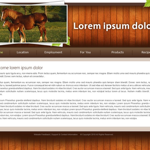 1-3 Page Website Template Diseño de Pigi