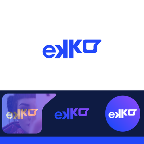 SIMPLE LOGO - ekko Letters then dm after Design by Sgizelle