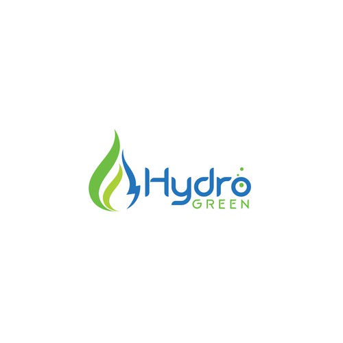 Sleek bold logo for hydroseeding company water droplet/grass Design by fourtunedesign