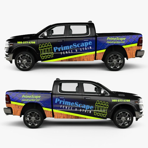 company truck wrap that looks professional and catches the eye Design by Rockinrule