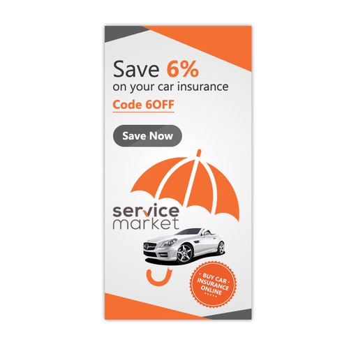 Modern/Hip Car Insurance Banner ads | Banner ad contest