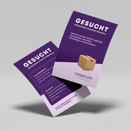 Job Flyer Cosanum Ontwerp door Ellegue