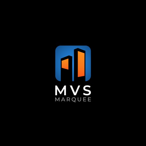 MVS Marquee digital signage logo Design by Fierda Designs