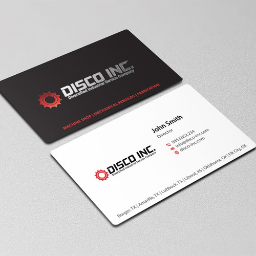 Business Card Design for Industrial Service Company Réalisé par conceptu