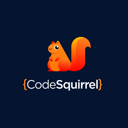 Playful and professional squirrel logo for a software development company Design by illergo