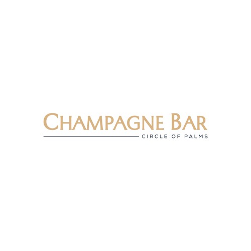 Luxury and modern Champagne Bar logo Design by subahman