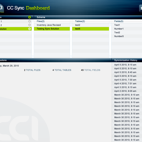 Main screen for software product needs new look