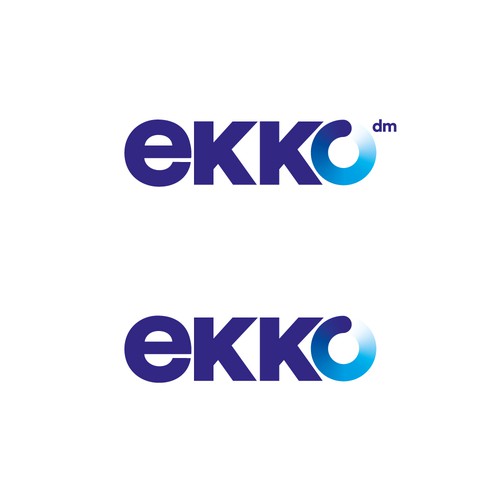 SIMPLE LOGO - ekko Letters then dm after Design by JMD1