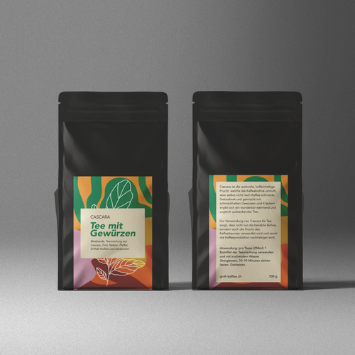 Design Cascara tea label di just.chaosofart