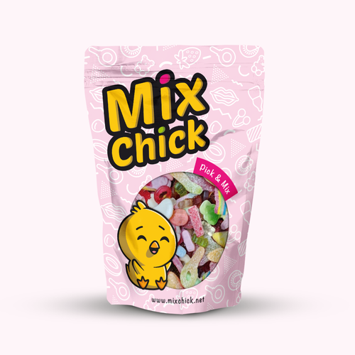 Cute confectionary packaging for pick & mix sweets Design by CMJNdesign