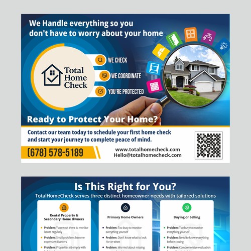 "Total Home Check" winning Logo design