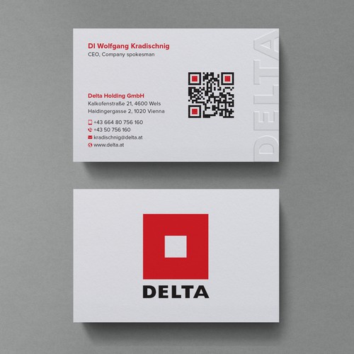 DELTA Business Card Relaunch Design by Birendra Chandra Das