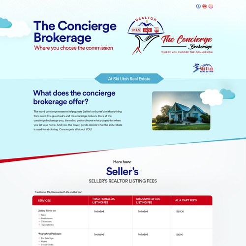 The concierge brokerage website Réalisé par Timefortheweb