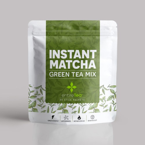 Green Tea Product Packaging Needed Diseño de SRAA