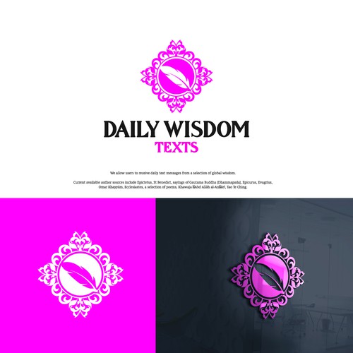 Daily Wisdom Texts - "Daily text messages from a selection of global wisdom" Design by Hamlet/simba14