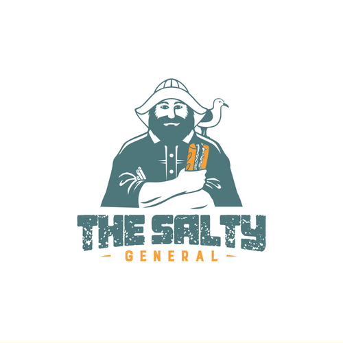 Salty New England General Store / sandwich shop combining classic text & modern imagery Design by Arto!