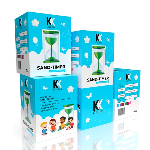 Product packaging for Sand-Timer Design by Shreya007⭐