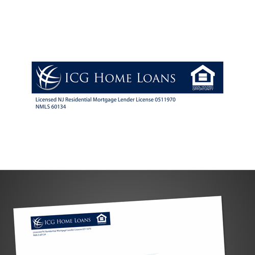 New stationery wanted for ICG Home Loans Réalisé par HYPdesign