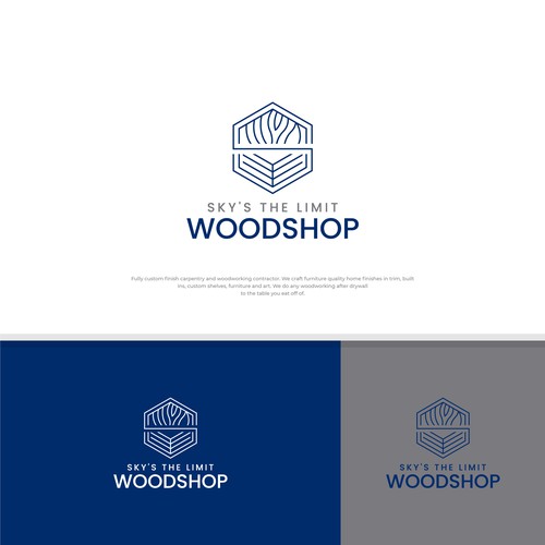 Design Custom Woodshop logo to inspire confidence and attract new customers di StudioJack