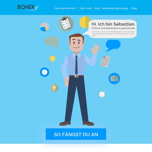 Landing page design contest entry by AARYA CREATIVES