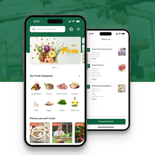 Farmers Market App Ontwerp door Noveriza