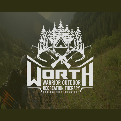 コンペ「Warrior Outdoor Recreation Therapy - WORTH Logo Design Contest」のデザイン by Elesenseさん 