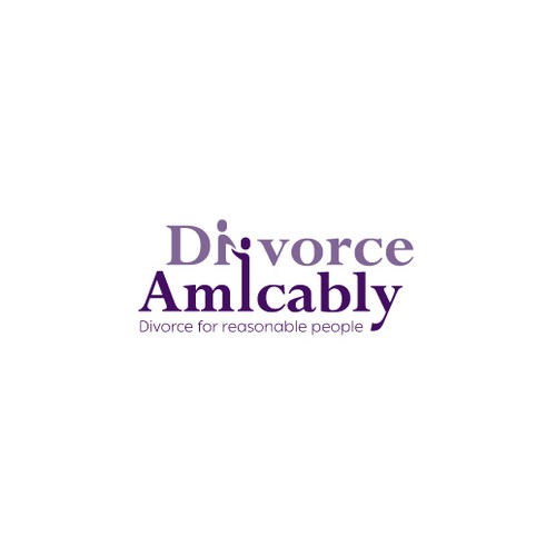 Logo for a new, healthy way for reasonable people to divorce Design by Oui Oui! Design