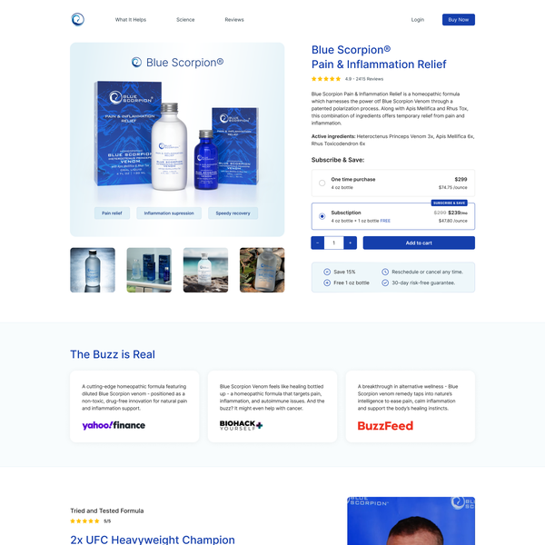A Luxury-Science Landing Page for a Biotech Wellness Brand