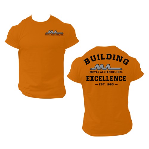 T-shirt design for high quality construction company Design by -Diamond Head-