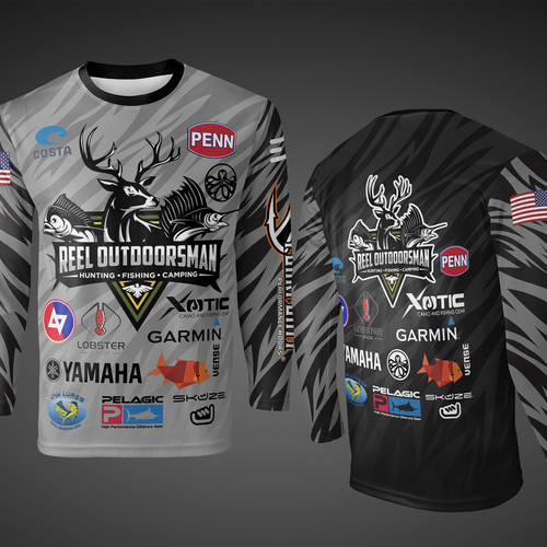 Reel outdoorsman tournament fishing jersey, T-shirt contest