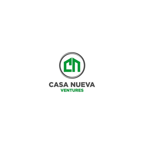 Real estate investing logo symbolizing growth Design by << NENTINEN >>