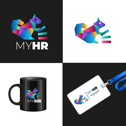 Create an awesome logo for myHR, the #1 HR Software in Luxembourg ! Design by M.I.Thomson