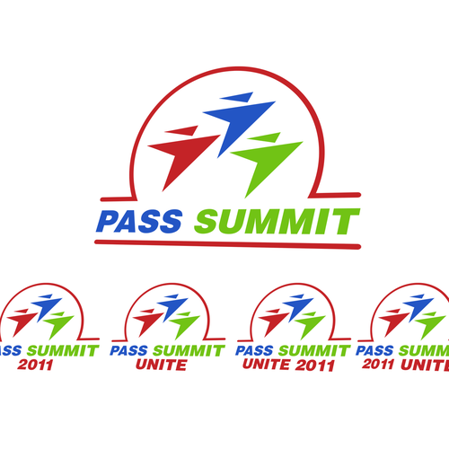 New logo for PASS Summit, the world's top community conference Ontwerp door karosta