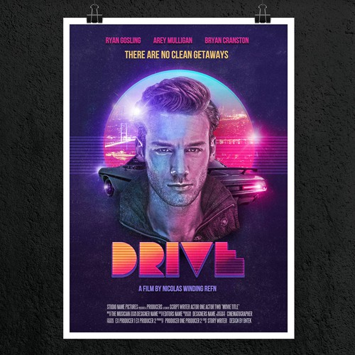 Create your own ‘80s-inspired movie poster! Design by bntek